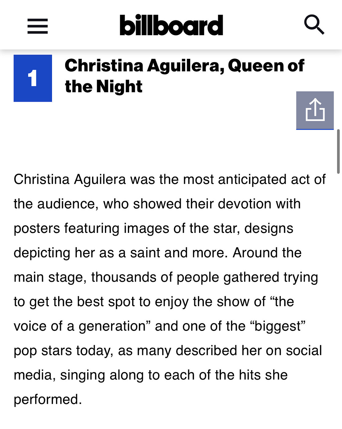 Lollapaooza estuvo insistiendo agendar a Xtina este 2025 Foro Pop