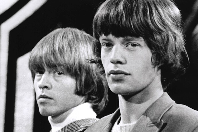 Brian Jones and Jagger