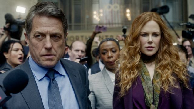 Hugh Grant and Nicole Kidman with Noma Dumezweni in The Undoing