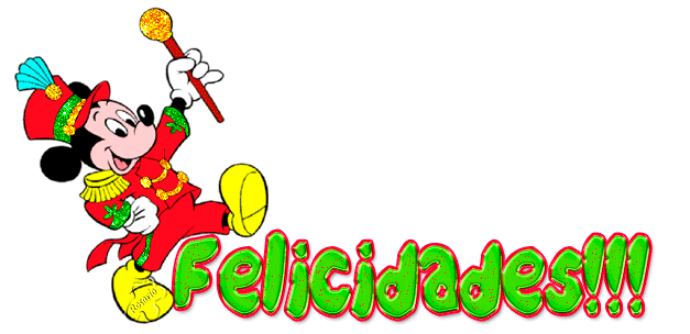 GIFS ANIMADOS DE FELICIDADES | Imagenes de felicidad, Felicitaciones d  cumpleaños, Imagenes mickey y minnie